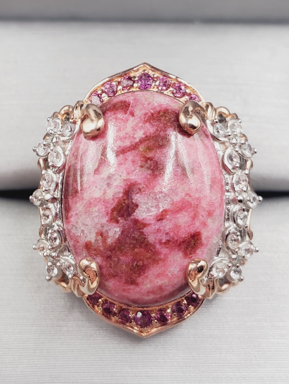 Norwegian Thulite Rose Gold | Platinum | 925 Sterling Silver Statement Ring